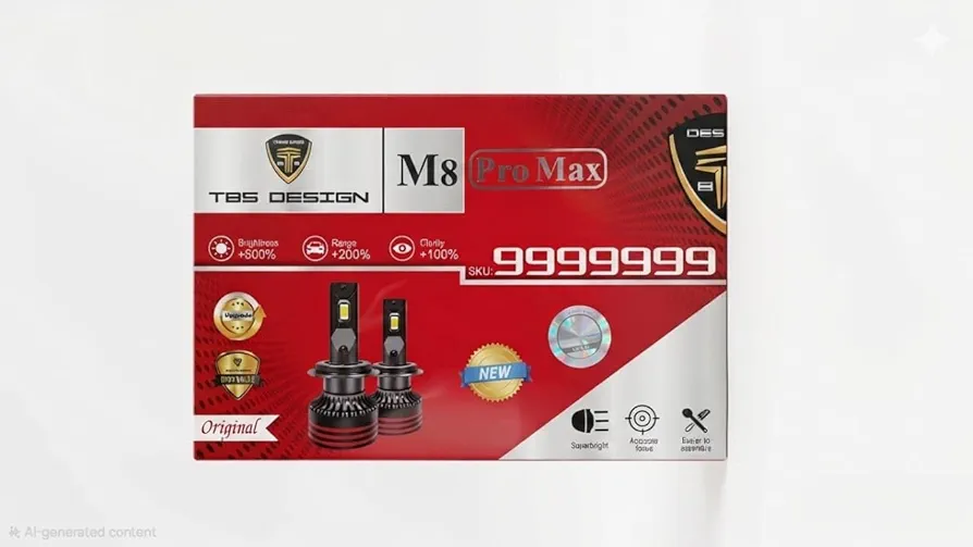 هدلایت M8PROmax  برند TBSdesign